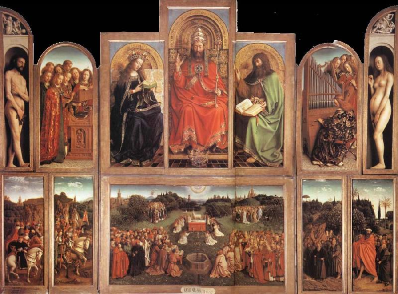 Jan Van Eyck The Ghent Altarpiece oil painting image